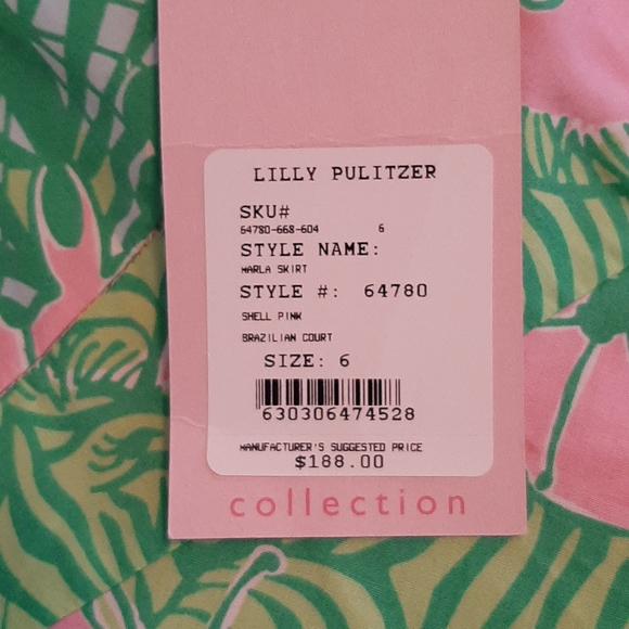 NWT VTG Lilly Pulitzer Brazilian Court Marla Skirt - Picture 3 of 3
